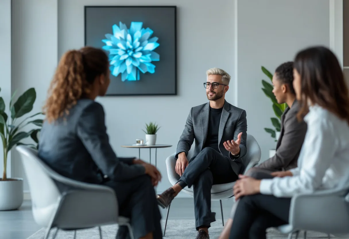 A client strategy session in progress